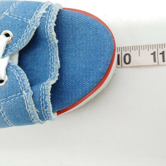 Womens Lace Up Slide Sandal Denim EUR 40 NEW - Picture 5 of 8